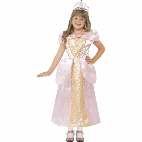 Princess dress pink M 130-143 cm