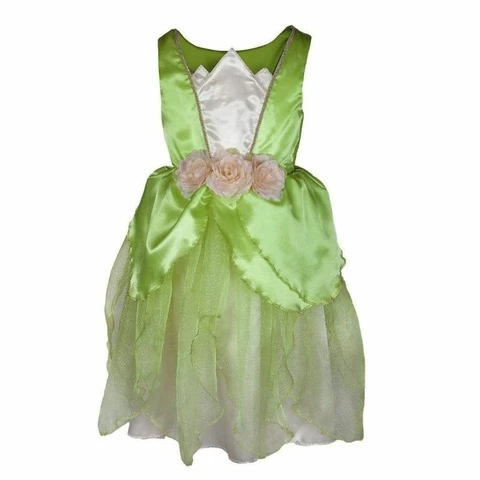 Princess dress with green roses