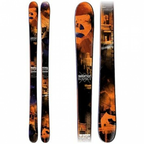 Salomon Suspect Orange Black Mountain skis