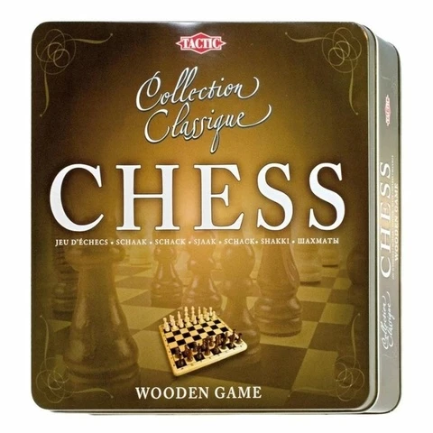 Chess Tactic tin box board game