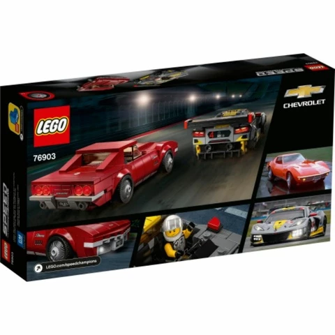 Speed 76903 Chevrolet Corvette C8.R -kilpa-auto ja 1968 Chevrolet Corvette Lego