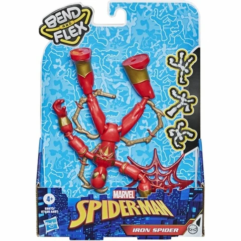  Spiderman Bend and Flex Iron Spider figure