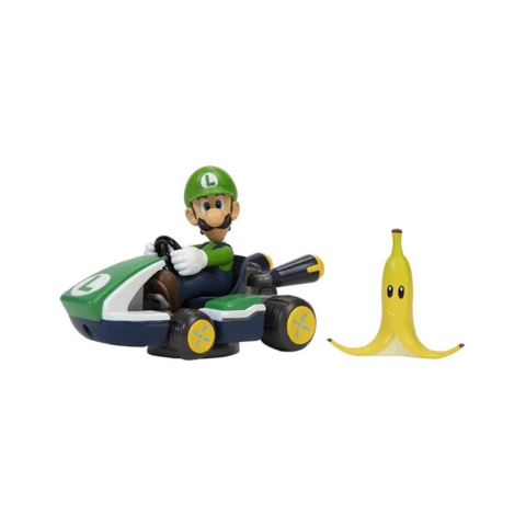 Super Mario spin out kart Luigi
