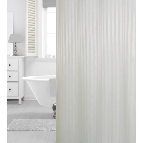  Shower curtain 180 x 200 cm Hilton White