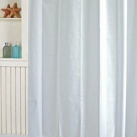 Shower curtain 180 x 200 cm diamond white