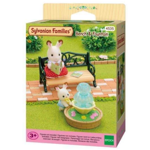 Sylvanian Families penkki ja suihkulähde