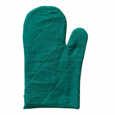 Oven glove stripe green or red