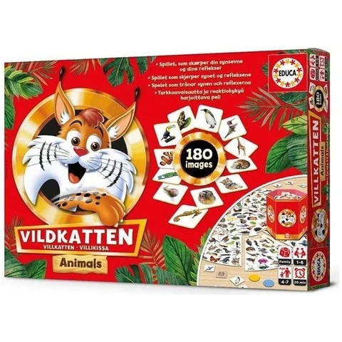 Wild cat animals board game
