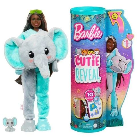 Barbie Cutie Reveal Jungle Series Elephant