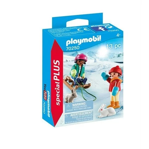 Playmobil Children With Sleigh