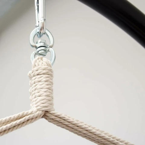 AMANKA XXL riippukeinu harmaa ja koukku