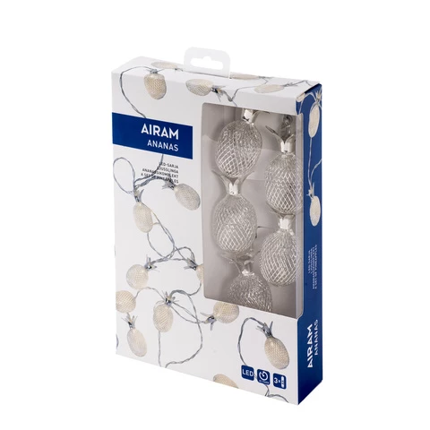 Led valolanka ananas Airam B/0 ajastin AA paristot (11.-)