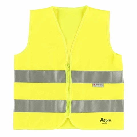 Reflective vest with zipper