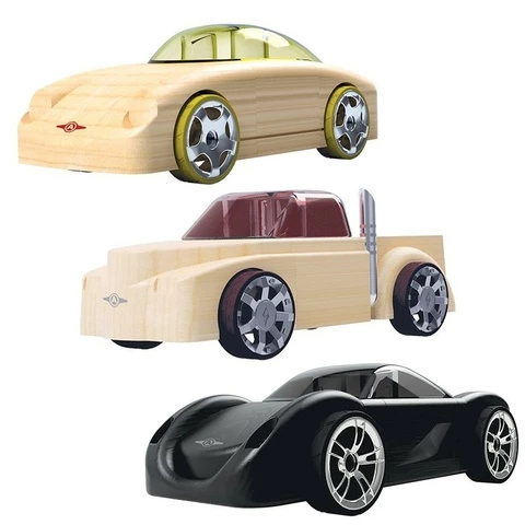 Automoblox puinen auto 3 kpl