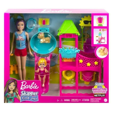 Barbie Skipper Vesipuisto Leikkisetti