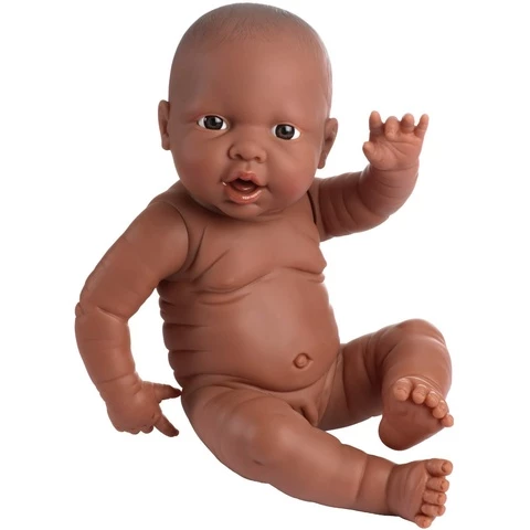 Bayer Design Newborn Boy doll 42 cm, brown eyes