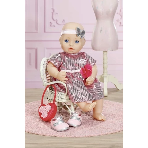 Baby Annabell Deluxe sequin dress set for doll 43 cm