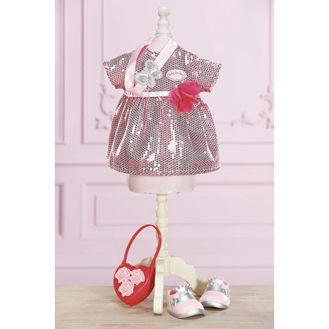 Baby Annabell Deluxe sequin dress set for doll 43 cm