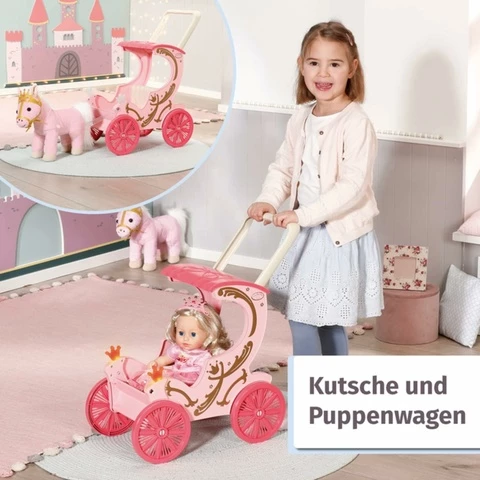 Baby Annabell Pikku prinsessan vaunut ja poni