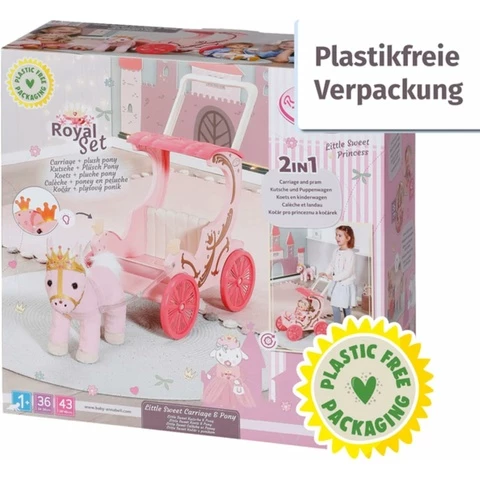 Baby Annabell Pikku prinsessan vaunut ja poni