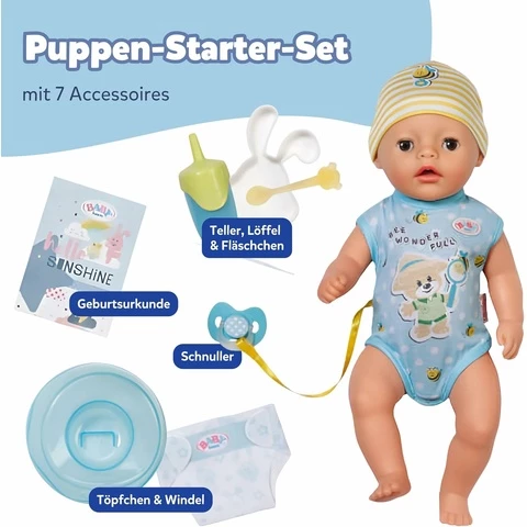 BABY Born Lukas pehmoinen nukke potalla