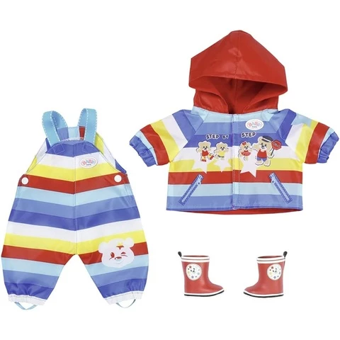Baby Born striped rain suit for doll
