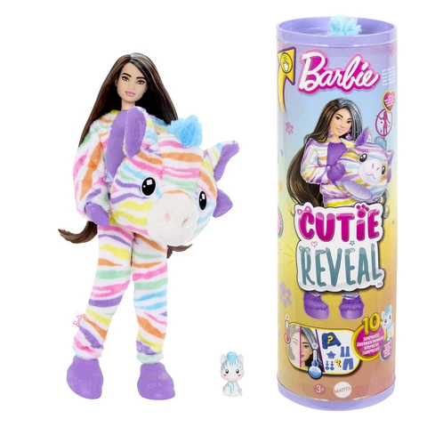 Barbie Cutie Reveal Color Dreams -muotinukke, seepra