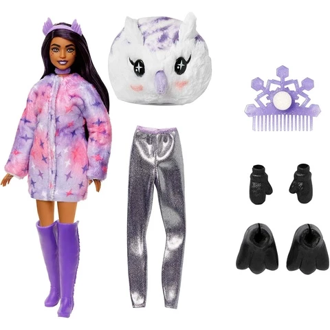 Barbie Cutie Reveal Winter doll, Sparkle Owl