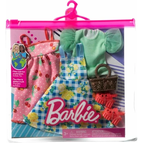 Barbie Fashion nuken vaatteet tuplapakkauksessa tyyli 1
