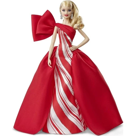 Barbie Holiday doll in a red dress