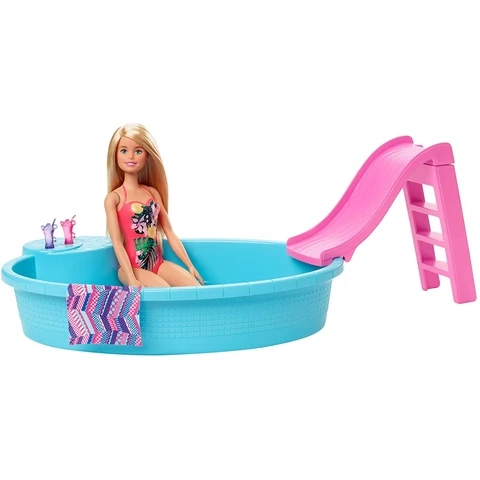 Barbie and swimming pool play set