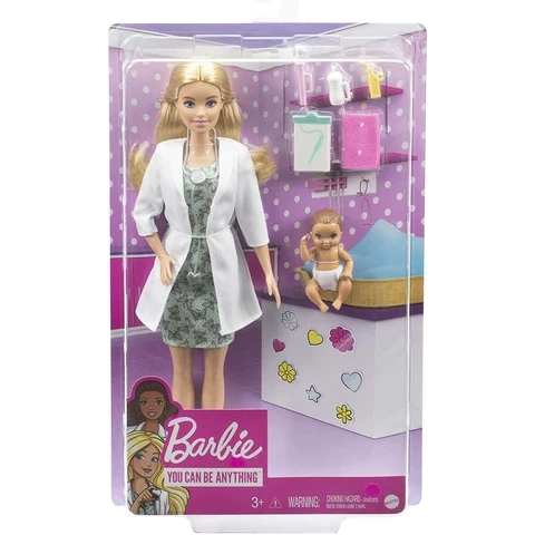 Barbie doctor and small patient