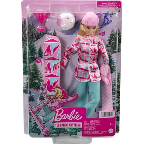 Barbie-doll snowboarder