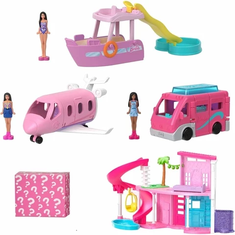 Barbie Mini BarbieLand Dream Villa ja 3 ajoneuvoa leikkisetti