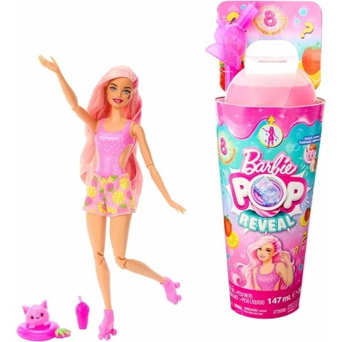 Barbie Pop Reveal Strawberry Lemonade - muotinukke