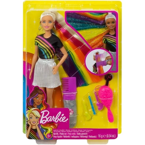  Barbie Rainbow hair doll