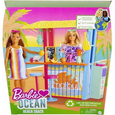 Barbie Malibu beach kiosk with accessories