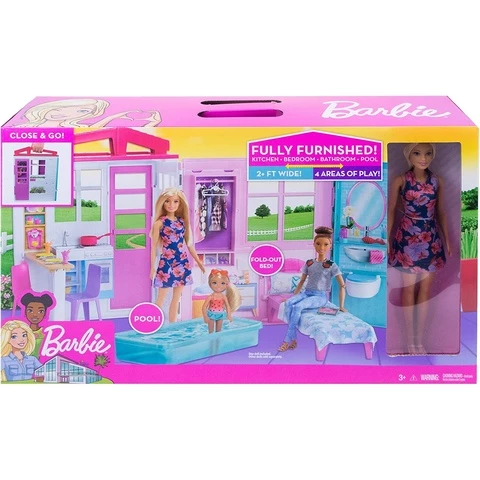 Barbie house and 1 doll