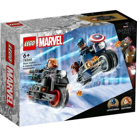 LEGO Marvel Black Widow Ja Captain America Moottoripyörineen