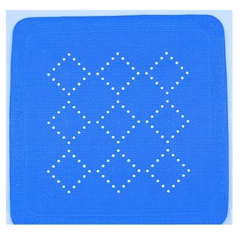 Bath mat Alaska 55 x 55 cm blue (16.90)