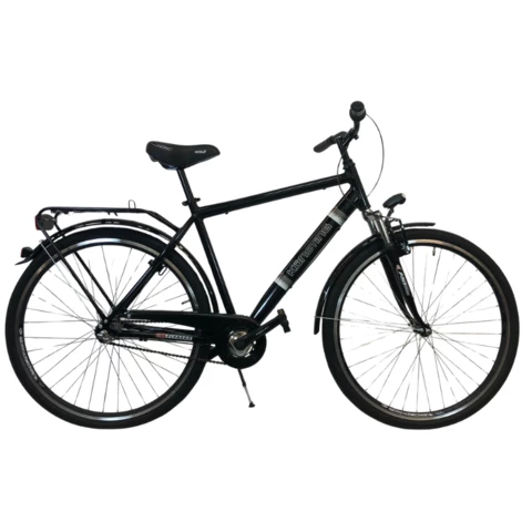 Burghardt Kunsting 28" 3-v miesten kaupunkipyörä musta (Musta, 28")