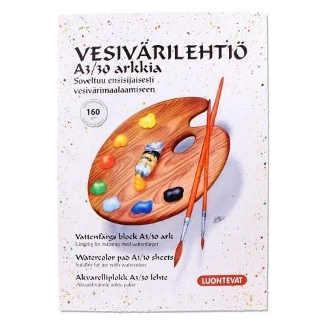 Vesivärilehtiö A3/30 160g