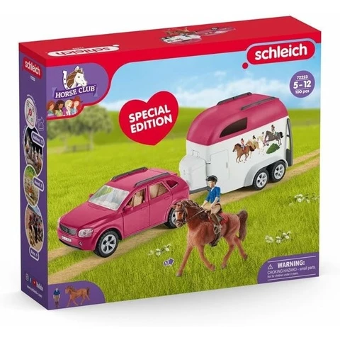 Schleich hevoskuljetus auto ja hevonen leikkisetti