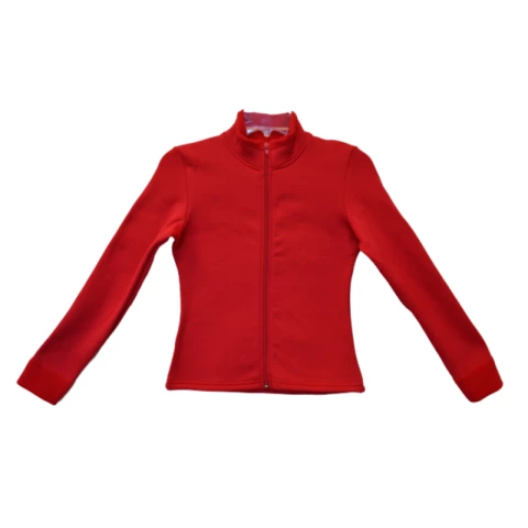 ChloeNoel Ice Skating Jacket Fitted Figure Fleece (Red)