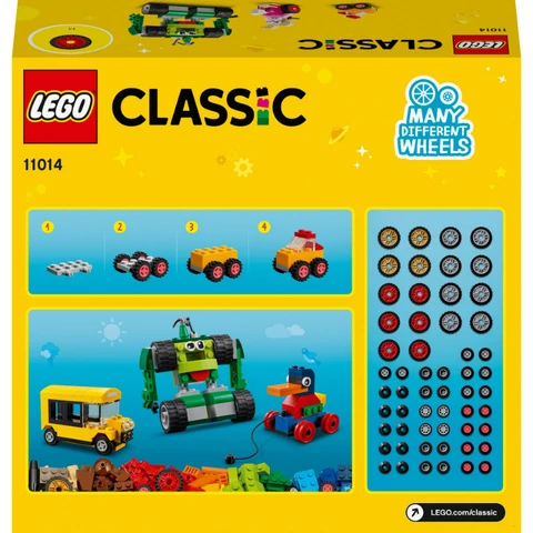 Lego Classic 11014 palikat ja pyörät
