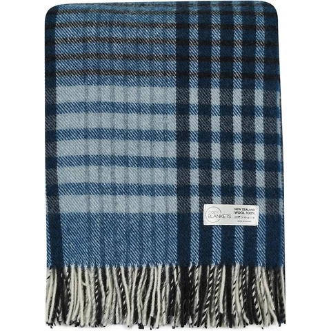 Cozy blankets 100% villa päiväpeitto musta sininen