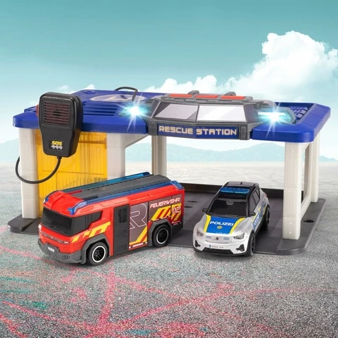 Dickie Toys Pelastusasema valolla, äänellä ja microfonilla 