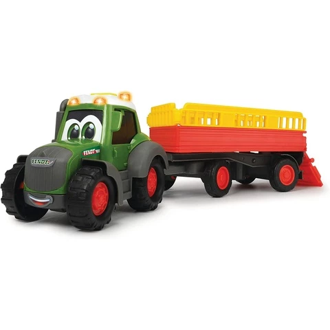 Dicky Toys Tractor and animal transport with sound and lights