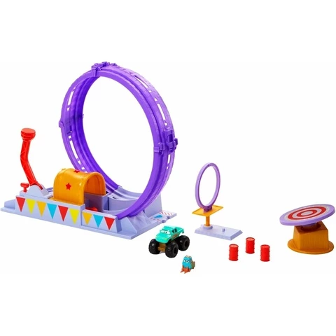 Disney Cars Autot Showtime Looping leikkisetti Ivy Monster Truck -autolla