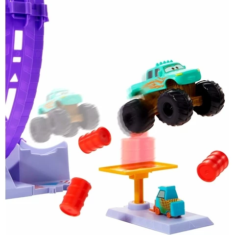 Disney Cars Autot Showtime Looping leikkisetti Ivy Monster Truck -autolla